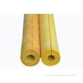 Yellow Glass Wool Pipe Insulation Material For Hot / Cold P